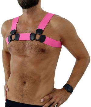 PVC Brust Harness pink PVC Brust Harness pink