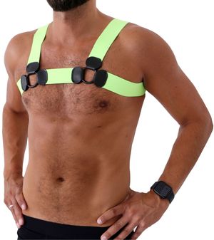 PVC Brust Harness grün PVC Brust Harness grün