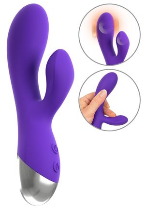 Rabbit-Vibrator mit Wärmefunktion lila Rabbit-Vibrator mit Wärmefunktion lila
