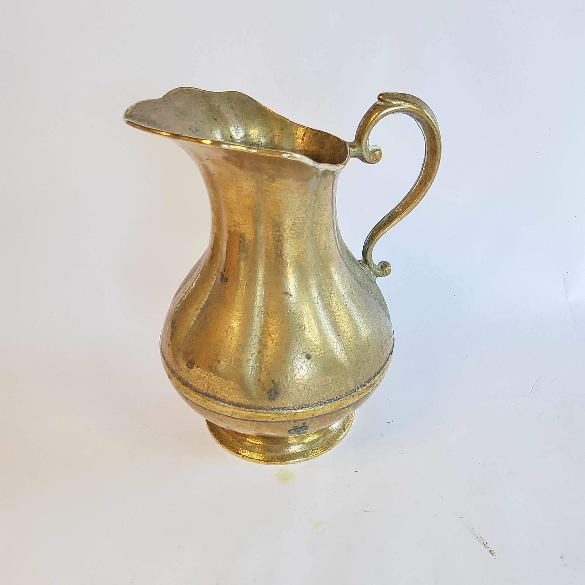 Vase 14 cm, Krug aus Messing, Kanne für Blumen