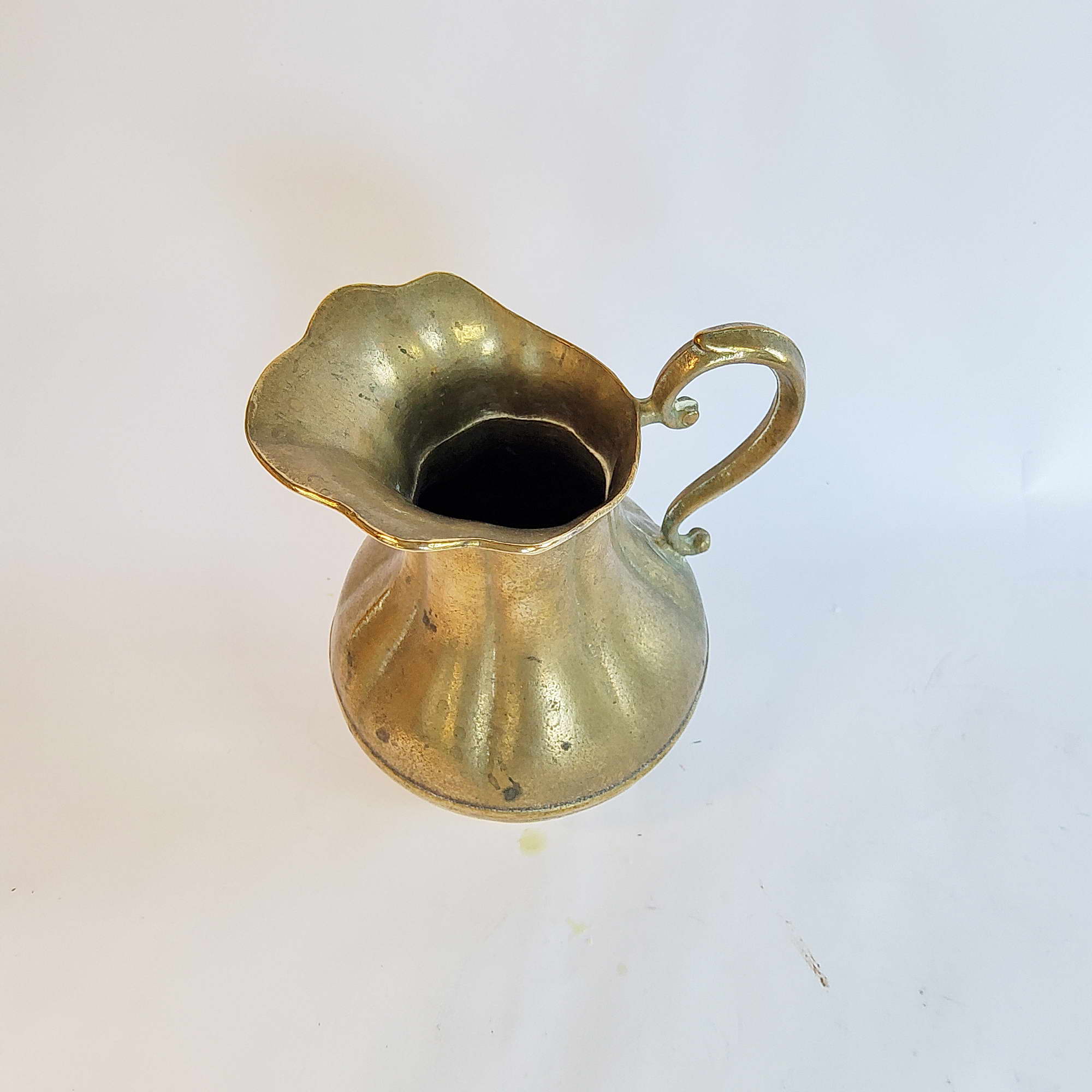 Vase 14 cm, Krug aus Messing, Kanne für Blumen