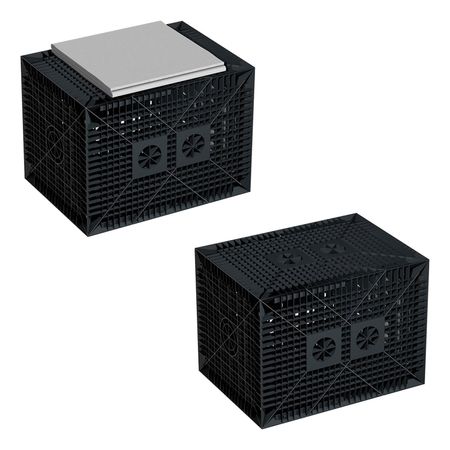 Sickerbox Quader 560 Liter und Geotextil 8 m²