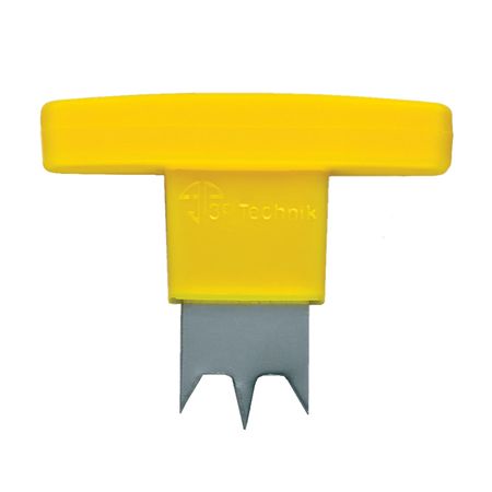 Wasserhahn 3/4" weiß Handbohrer