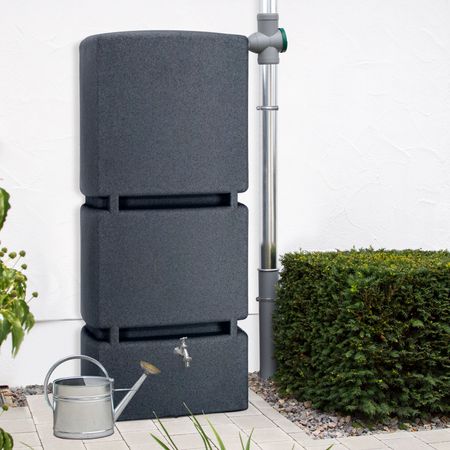 FLORANTIA Regentonne eckig Jumbo 800 liter schwarz