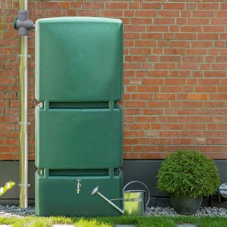 FLORANTIA Regentonne eckig Jumbo 800 liter grün