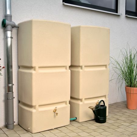 Regentonne eckig Jumbo sandstein 800 Liter Verwendung 