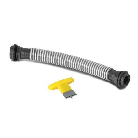 Regentonnenverbinder 25 mm als Set für Regentonnen freigestellt