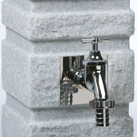 Wasserzapfstelle grau Romana Wasserhahn