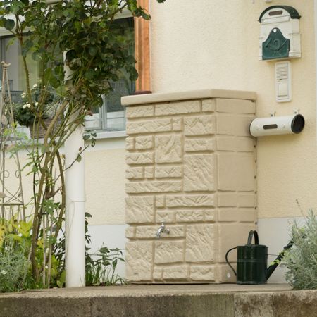 Regentonne 300 l eckig MAURANO sand 