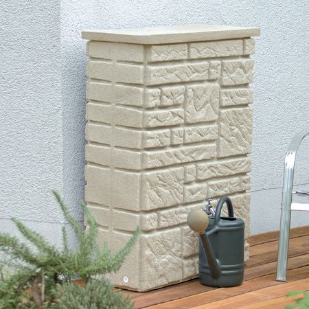 Regentonne Maurano sandstein 300 Liter Frontansicht