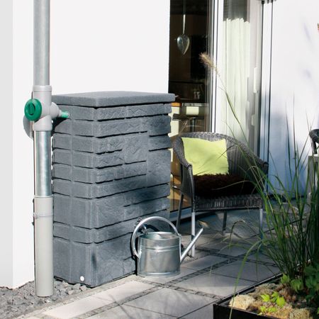 Regentonne Maurano anthrazit 300 Liter Anwendung 