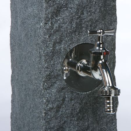 Wasserzapfstelle anthrazit Natura Auslaufhahn