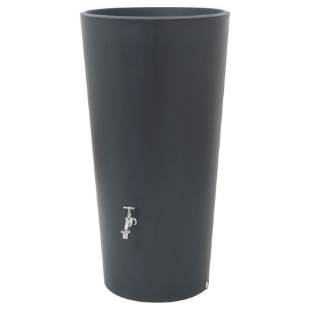Regentonne anthrazit Rainbowl Flower 150 Liter ohne Zubehör freigestellt