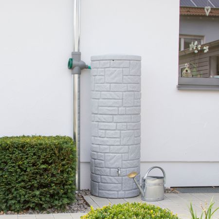 Regentonne Arcado grau 360 Liter Frontansicht