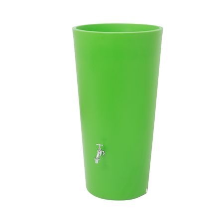 Regentonne Rainbowl Flower 150 liter kiwi freigestellt