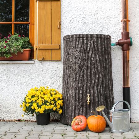 Regentonne Baumstamm EVERGREEN LITE 300 Liter braun