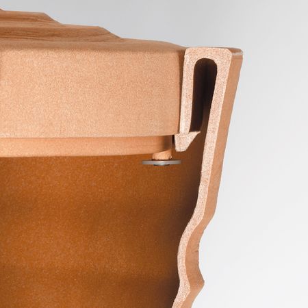 Regentonne Trentino terracotta 275 Liter Kindersicherung