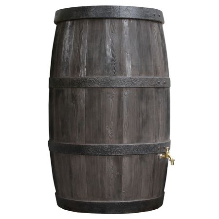 Regentonne Burgund braun 500 Liter ohne Zubehör freigestellt