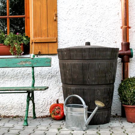 Regentonne Holzoptik RUSTICO 275 liter braun