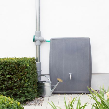 Regentonne eckig CONCRETE 200 liter grau