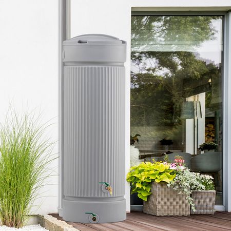 Regentonne Regensäule ATHEN grau 500 liter