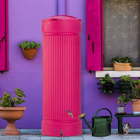 Regentonne Regensäule FUNKY 500 Liter rot