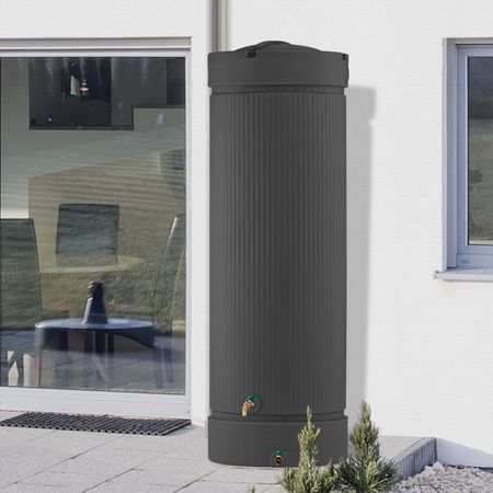 Regentonne Regensäule ATHEN anthrazit 1000 liter