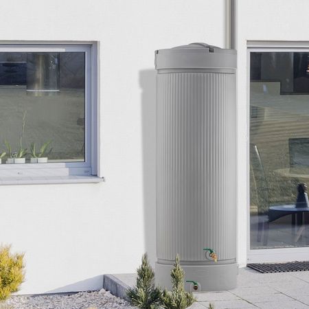 Regentonne Regensäule ATHEN grau 1000 liter
