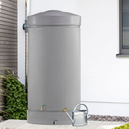 Regentonne Regensäule ATHEN grau 2000 liter