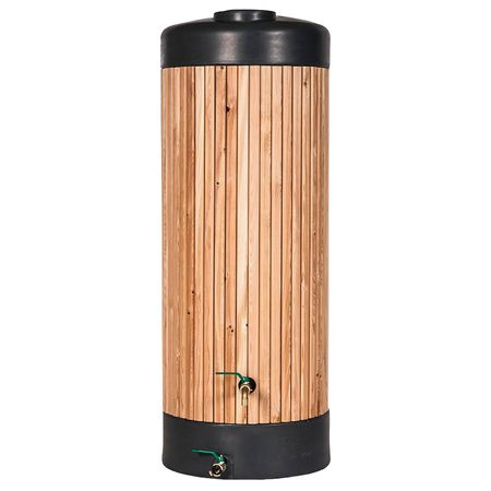 Regensäule Realwood mit Massivholz 400 Liter ohne Zubehör freigestellt