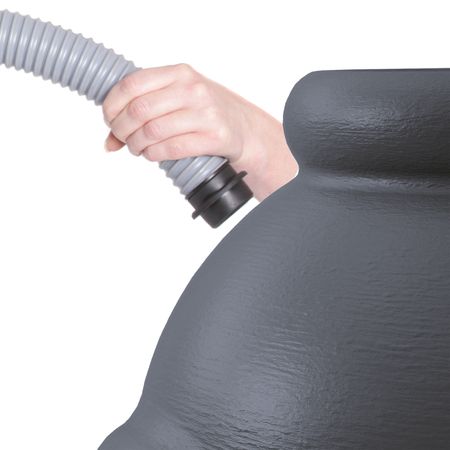 Regentonne Amphore Bologna anthrazit 360 Liter Anschluss