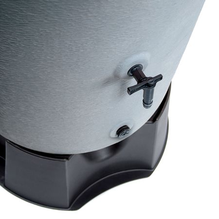 Regentonne Amphore Bologna anthrazit 360 Liter Sockel