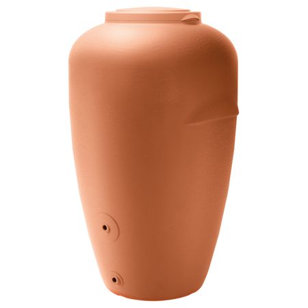Regentonne Amphore Bologna terracotta 440 Liter ohne Zubehör freigestellt