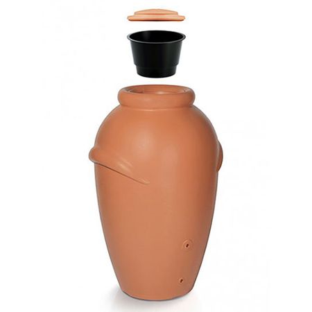 Regentonne Amphore Bologna terracotta 440 Liter Bestandteile