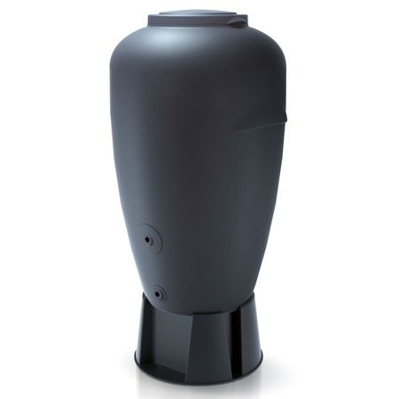 Regentonne Amphore Bologna anthrazit 440 Liter Sockel