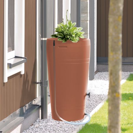 Regentonne terracotta RAVENNA 230 Liter inkl. Hahn