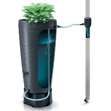 Regentonne Treviso anthrazit 240 Liter Funktion