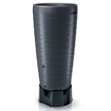 Regentonne Treviso anthrazit 240 Liter Sockel