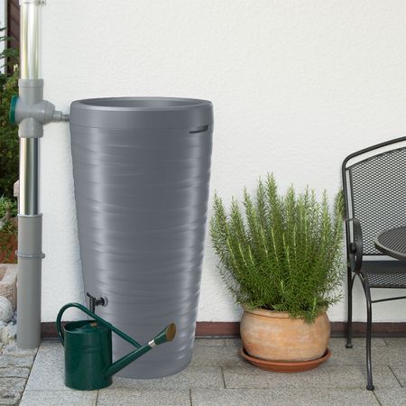 Regentonne grau TREVISO 240 Liter inkl. Hahn