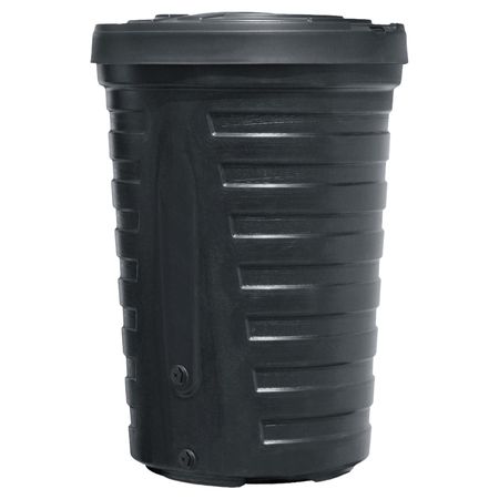 Regentonne Como schwarz 210 Liter ohne Zubehör freigestellt