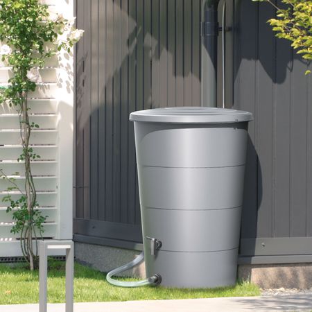 Regentonne grau FLORENZ 160 Liter inkl. Hahn