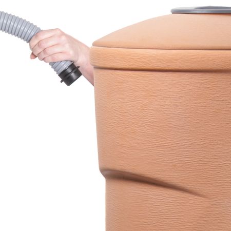 Regentonne Arena terracotta 270 Liter Anschluss