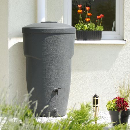 Regentonne anthrazit ARENA 270 Liter inkl. Hahn