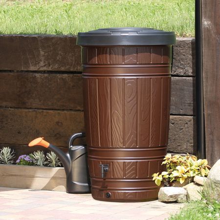 Regentonne Regenfass AZURO 265 L braun inkl. Hahn 