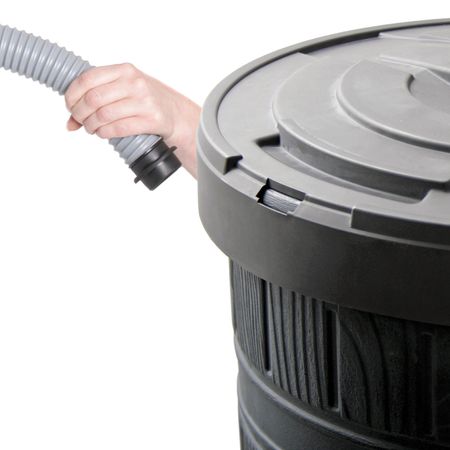 Regentonne Azuro schwarz 265 Liter Anschluss
