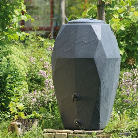 Regentonne anthrazit OBELISK 310 Liter inkl. Hahn