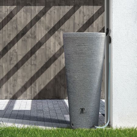 Regentonne granit grau VARESE 320 Liter 
