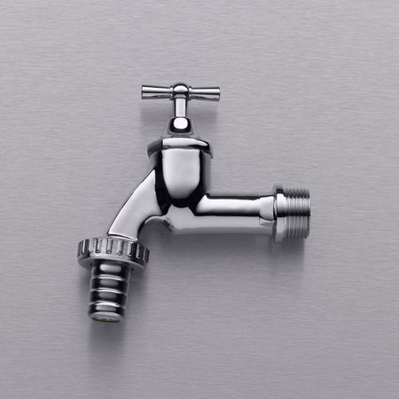 Wasserhahn / Auslaufhahn 3/4" chrom, inkl. Teflonband