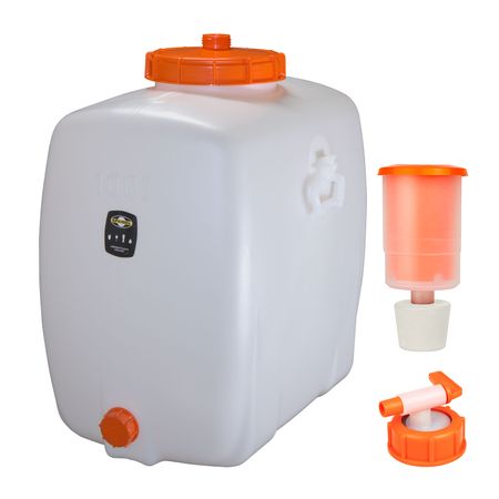 Mostfass oval 100 Ltr. mit Auslaufhahn und Gärspund