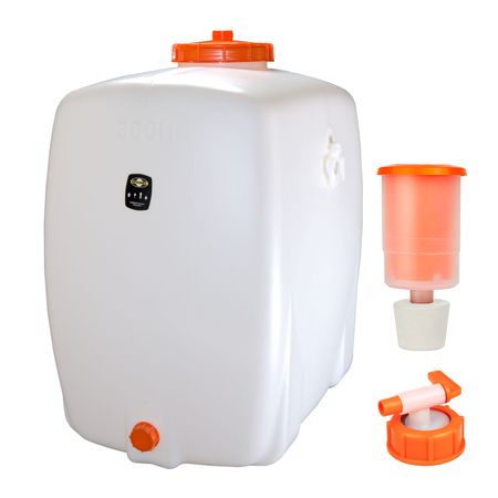 Mostfass oval 300 Ltr. mit Auslaufhahn und Gärspund